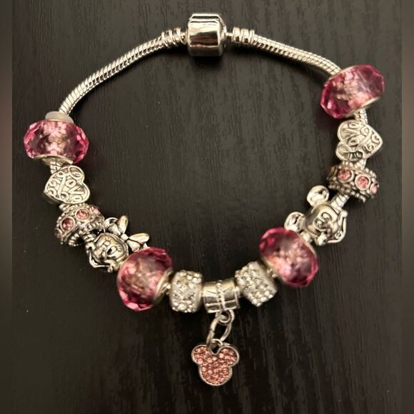 Mickey Minnie Mouse Charm Bracelet - Picture 2 of 2